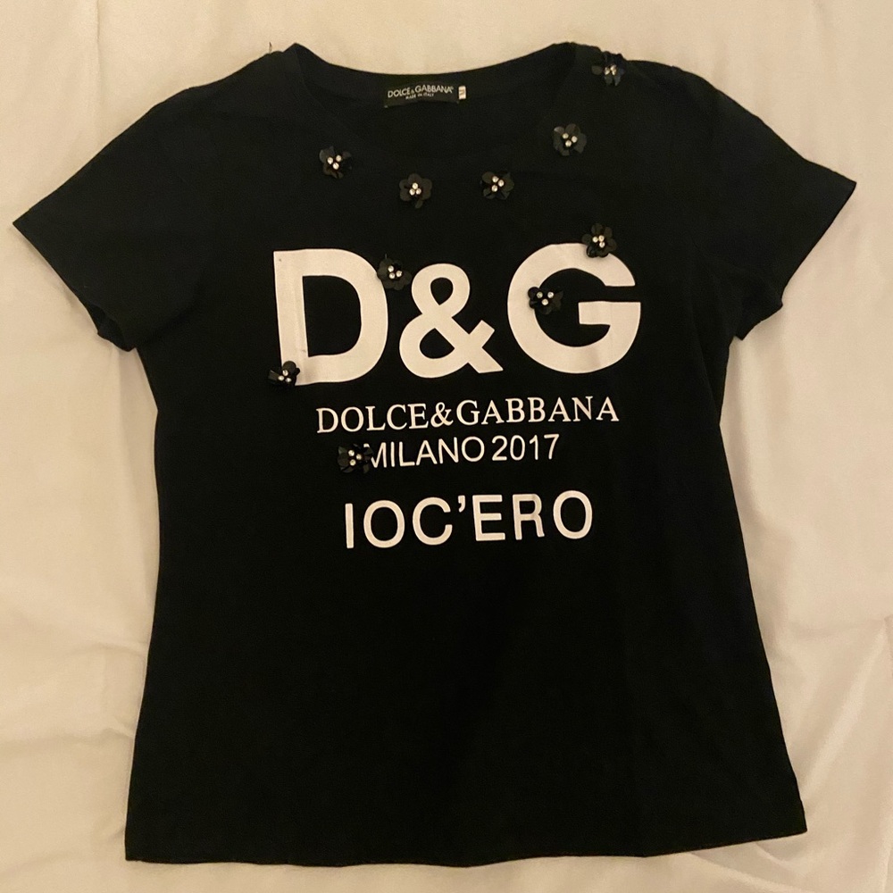 dolce and gabbana printed tee-shirt